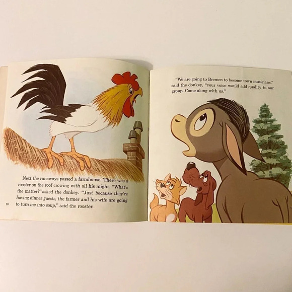 Vintage 1970 Disney Bremen Town Musicians  7 Inch Record and Book - Picture 6 of 15